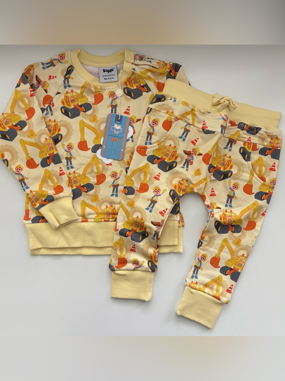 Bums & Roses Blippi Bamboo Jogger Set Size 18-24M